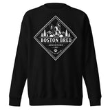 Boston Bred Adventure Led – Outdoor And Hiking Dog Lover Unisex Premium Sweatshirt . Black