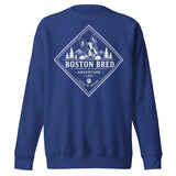 Boston Bred Adventure Led – Outdoor And Hiking Dog Lover Unisex Premium Sweatshirt . Team Royal
