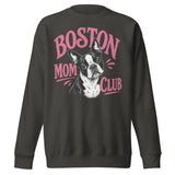 Boston Mom Club Premium Sweatshirt . Vintage Black