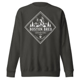 Boston Bred Adventure Led – Outdoor And Hiking Dog Lover Unisex Premium Sweatshirt . Vintage Black
