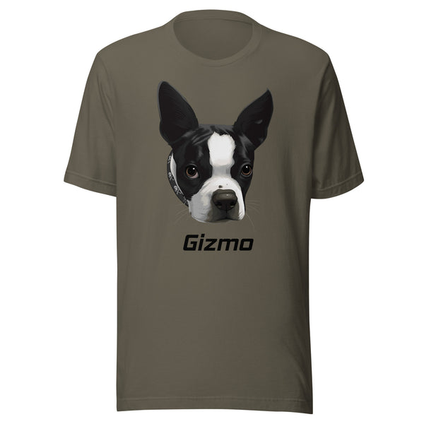 Custom Boston Terrier Dog Unisex T-Shirt