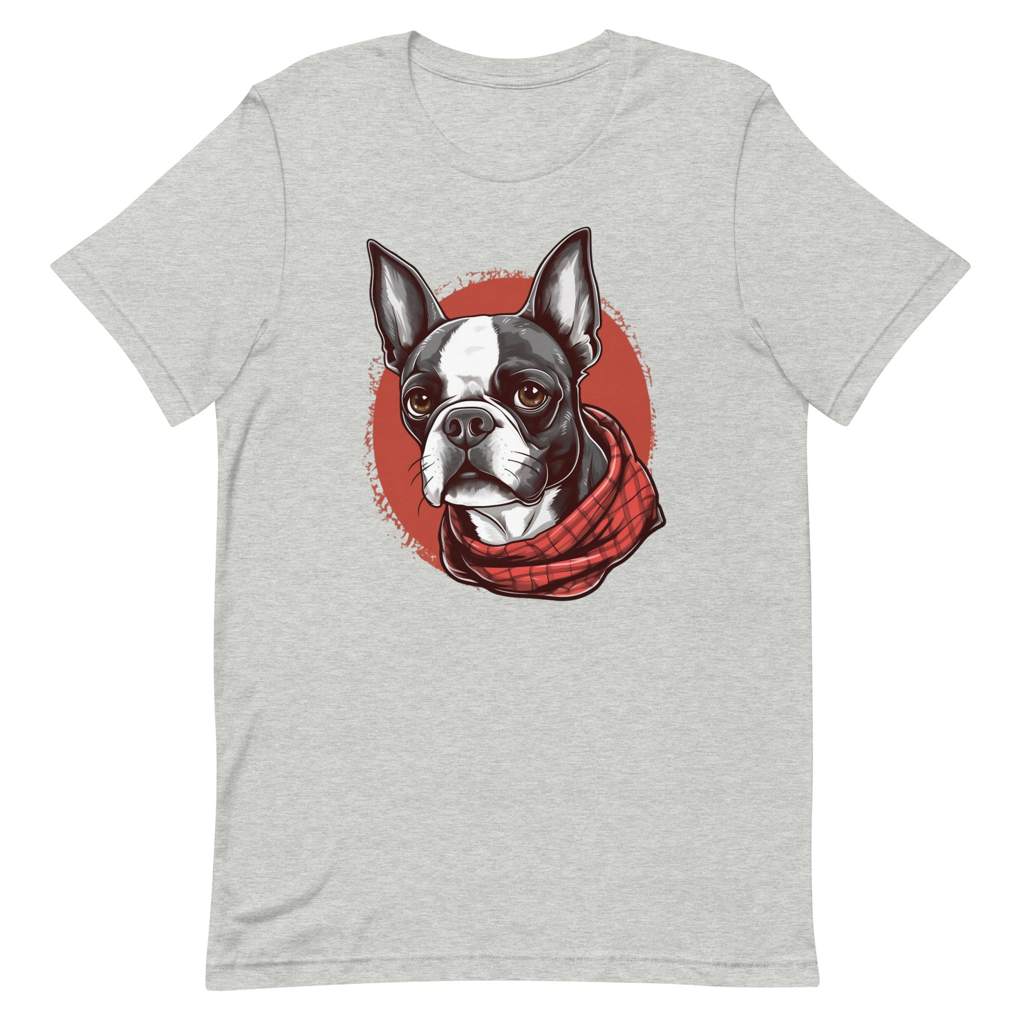 Boston Terrier Red Bandana T-Shirt