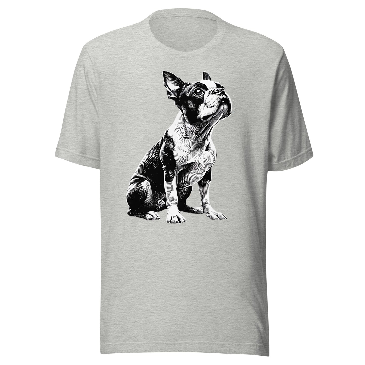 Boston Terrier Line Art Unisex T-Shirt