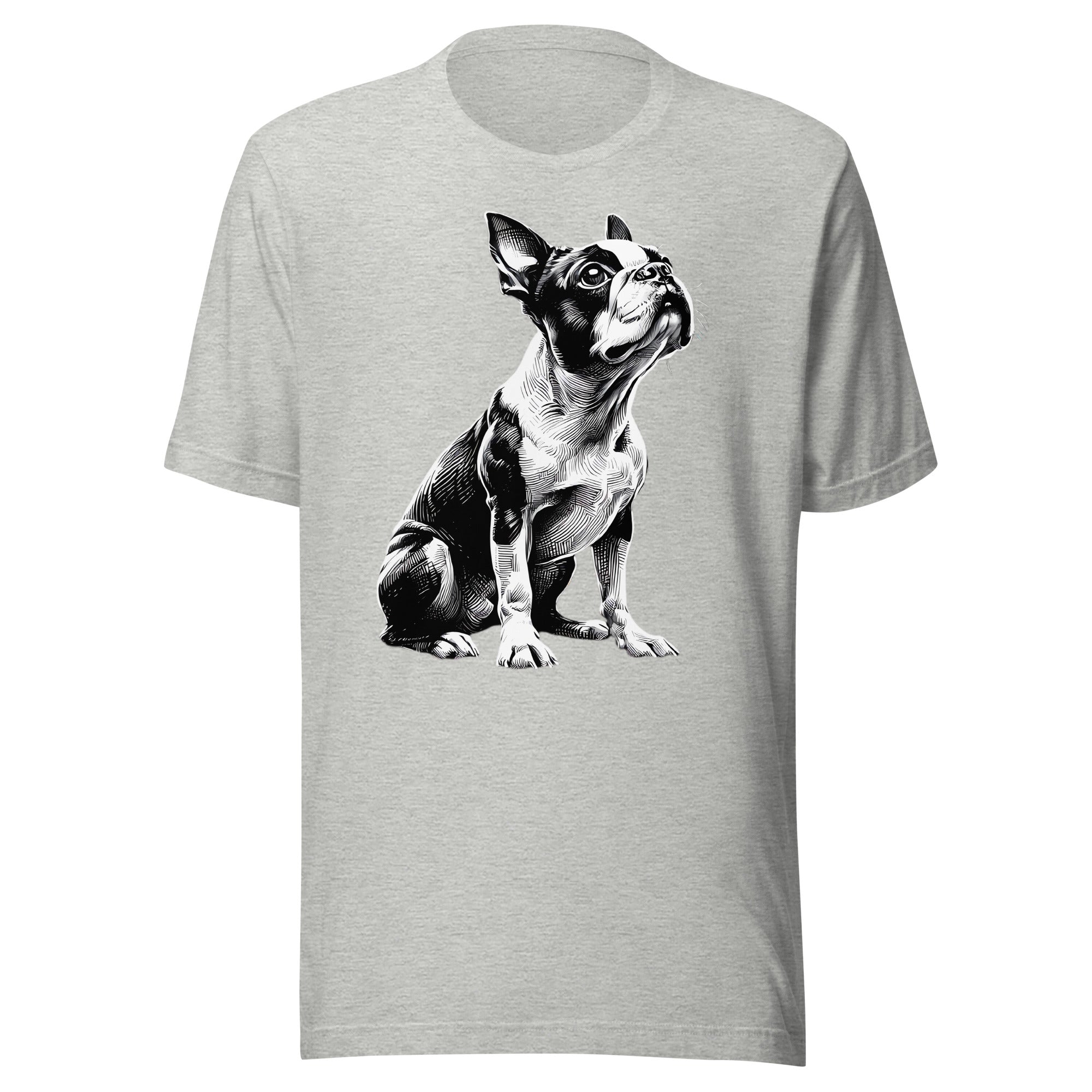 Boston Terrier Line Art Unisex T-Shirt