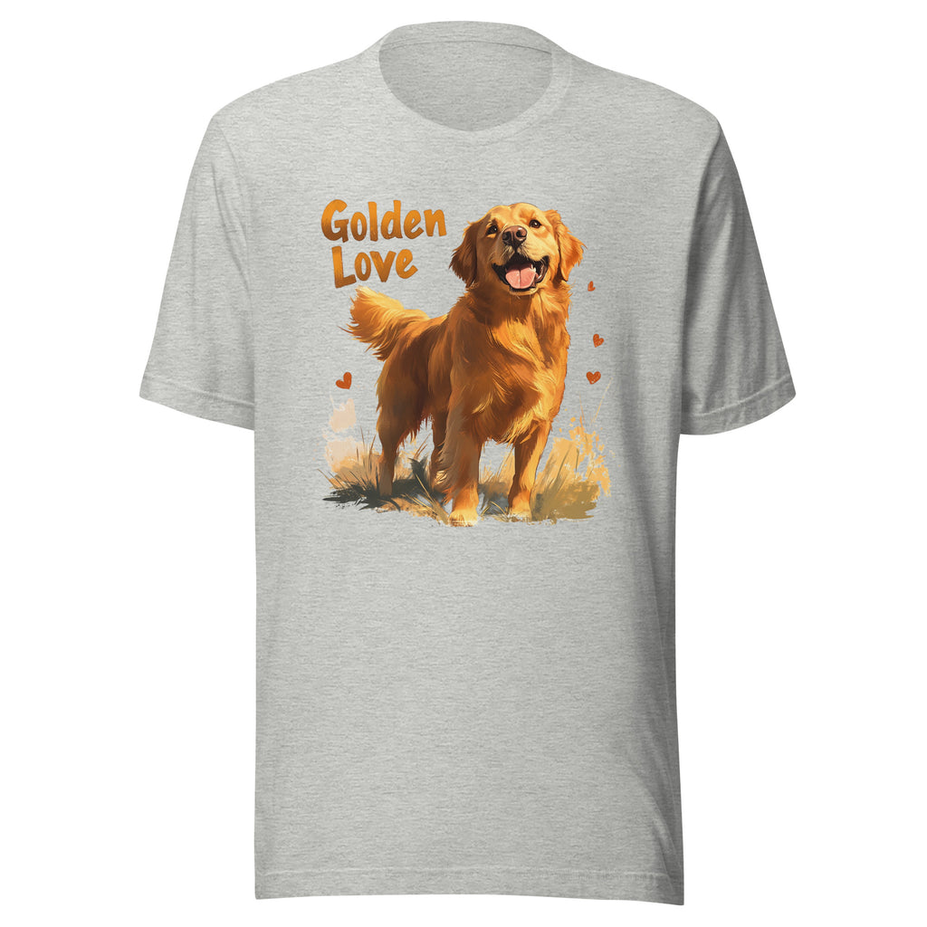 Golden Retriever Love Unisex T-shirt