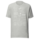 Boston Terrier Doodle Dog Lover Unisex T-Shirt . Athletic Heather
