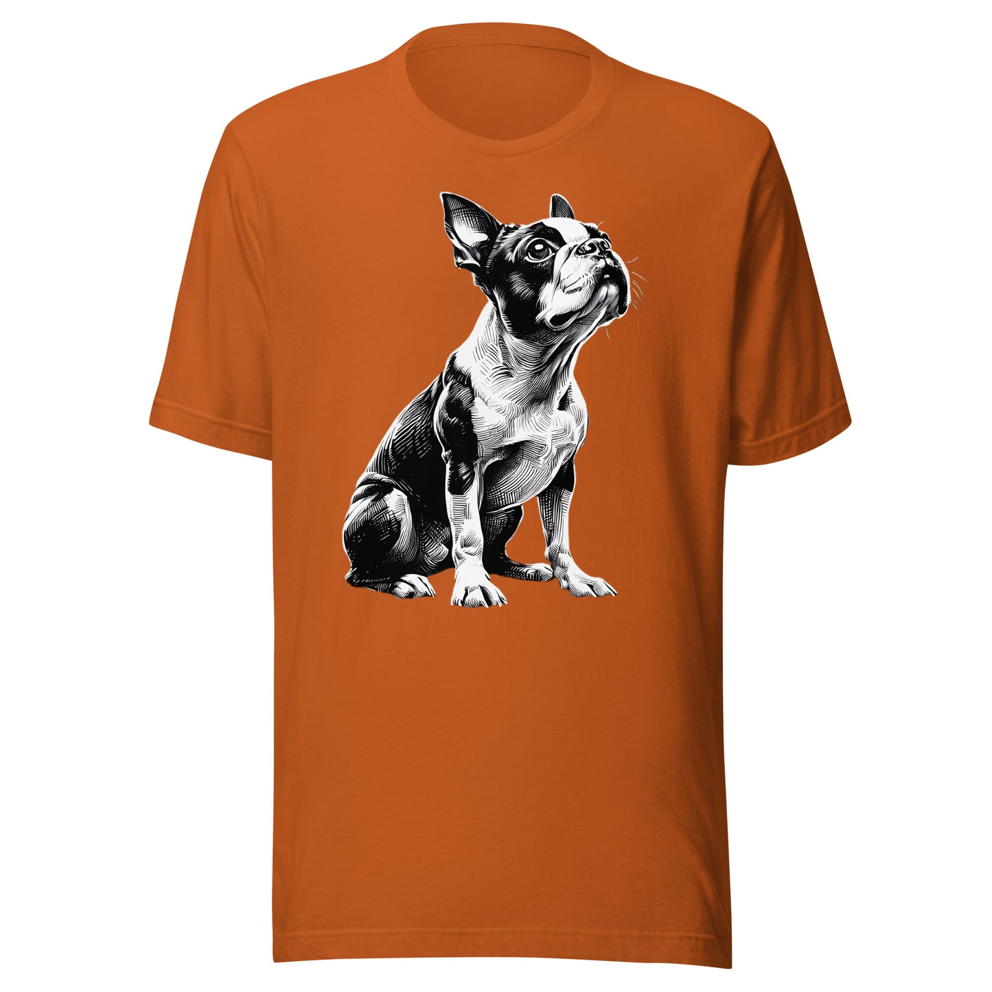 Boston Terrier Line Art Unisex T-Shirt