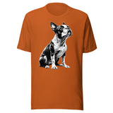 Boston Terrier Line Art Unisex T-Shirt