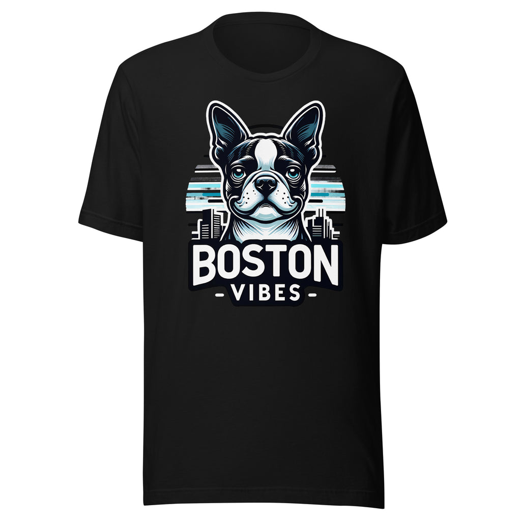 Boston Terrier Vibes Unisex T-Shirt