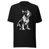 Boston Terrier Line Art Unisex T-Shirt