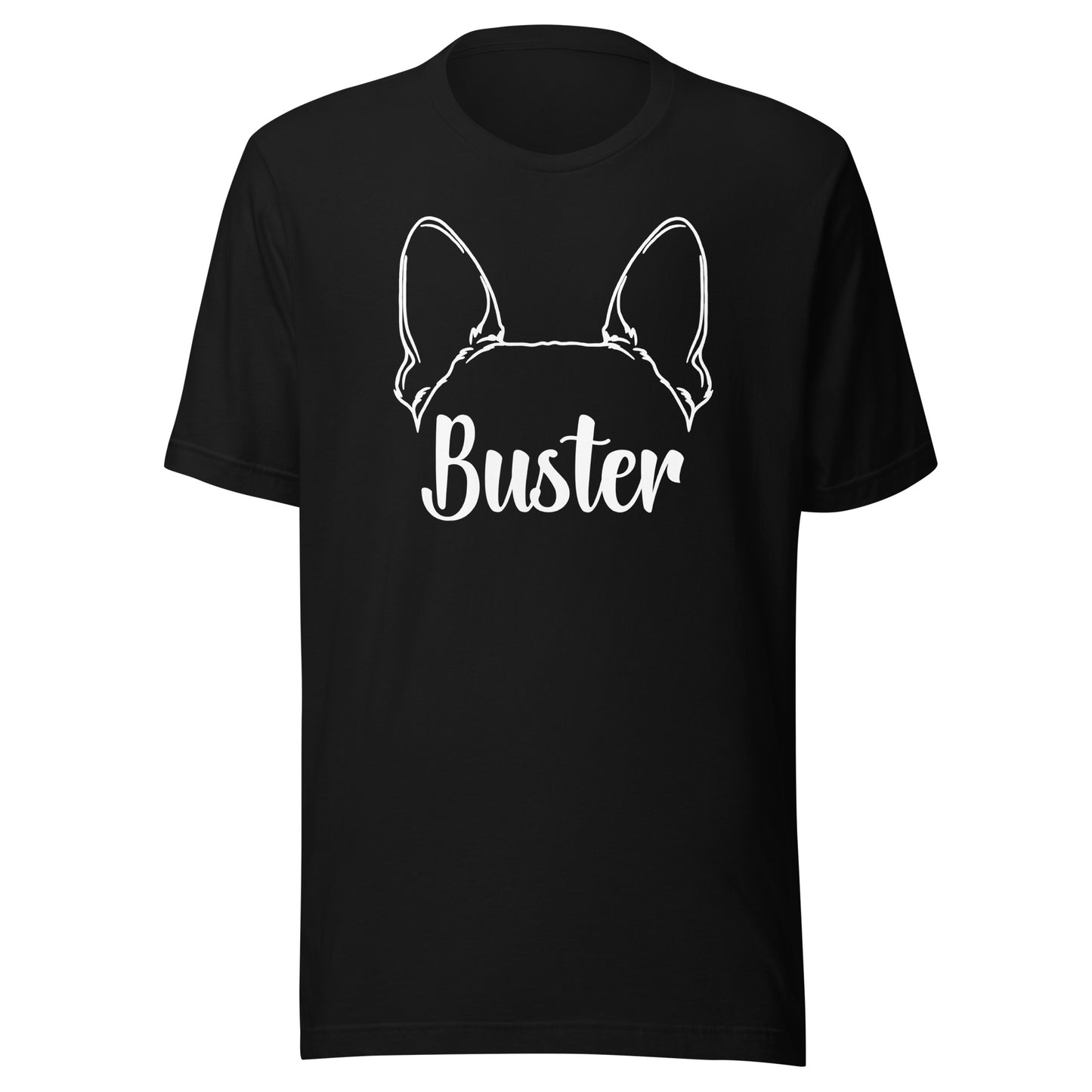 Big Ears With Boston Terrier Name - Custom Unisex T-Shirt