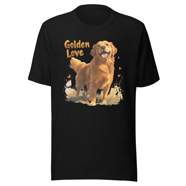 Golden Retriever Love Unisex T-shirt