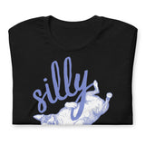 Silly Boston Terrier Dog Upside Down Unisex T-Shirt .