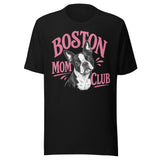 Boston Mom Club T-Shirt . Black