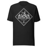 Boston Bred Adventure Led – Outdoor And Hiking Dog Lover Unisex T-Shirt . Black Heather