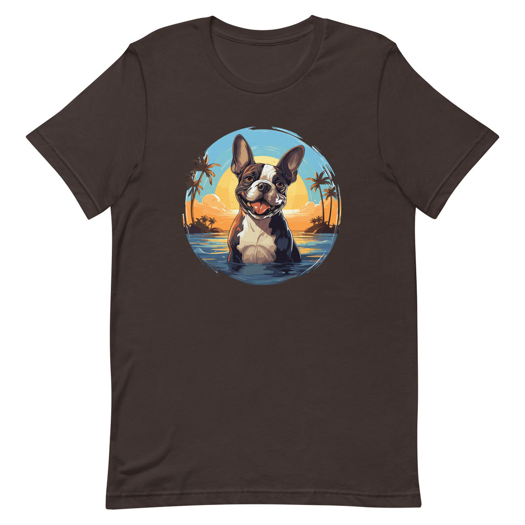 Hawaii Vibe Boston Terrier T-Shirt