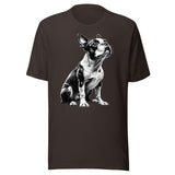 Boston Terrier Line Art Unisex T-Shirt