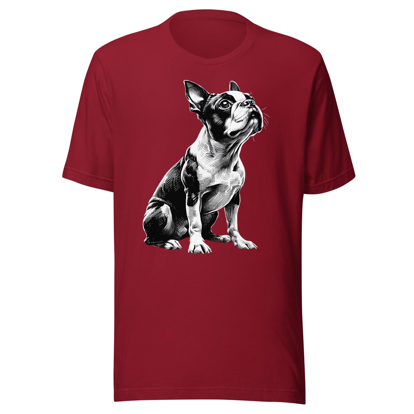 Boston Terrier Line Art Unisex T-Shirt