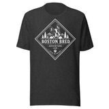 Boston Bred Adventure Led – Outdoor And Hiking Dog Lover Unisex T-Shirt . Dark Grey Heather