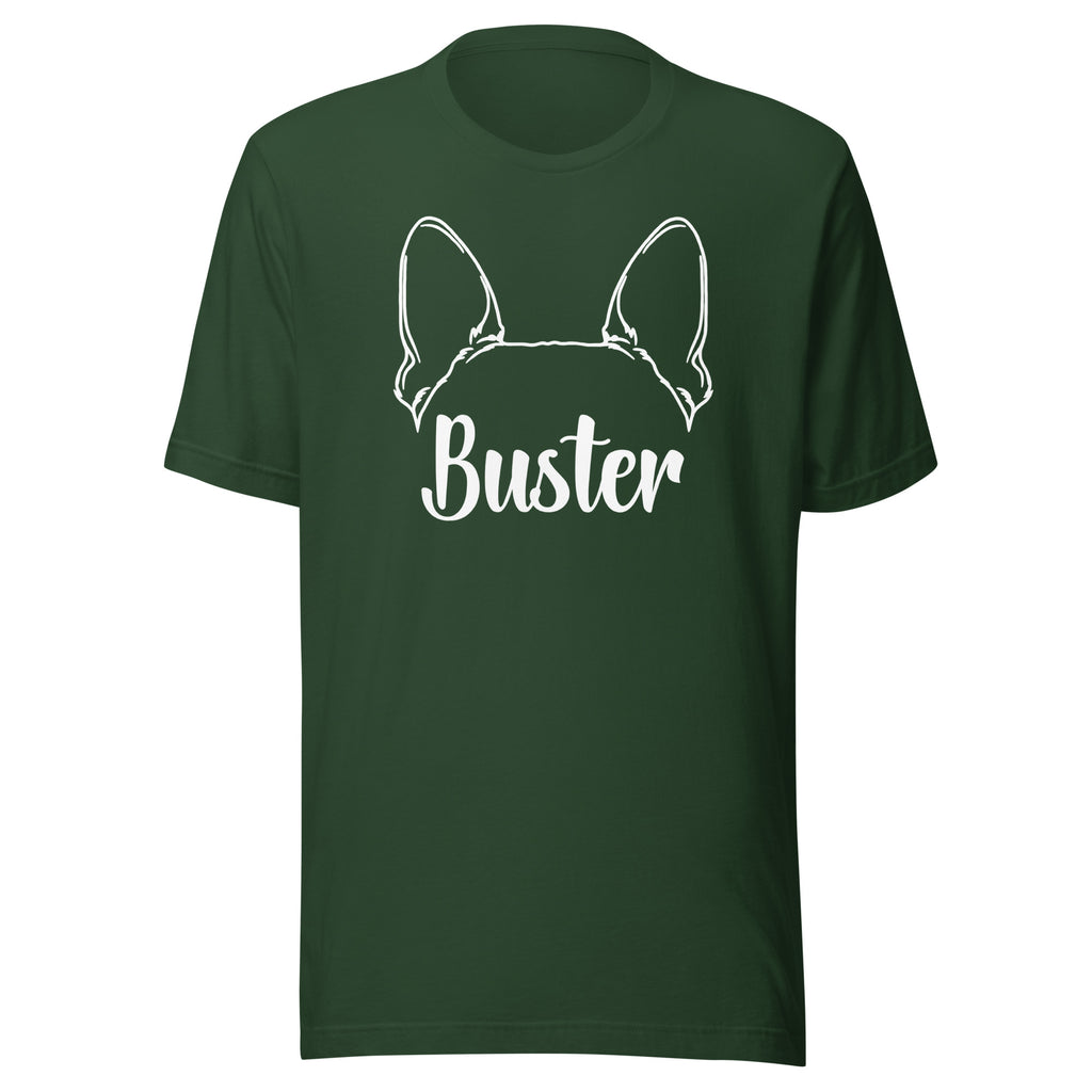 Big Ears With Boston Terrier Name - Custom Unisex T-Shirt