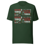 Boston Terrier Word Collage Unisex T-Shirt – Dog Lover Typography Art . Forest