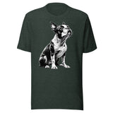 Boston Terrier Line Art Unisex T-Shirt