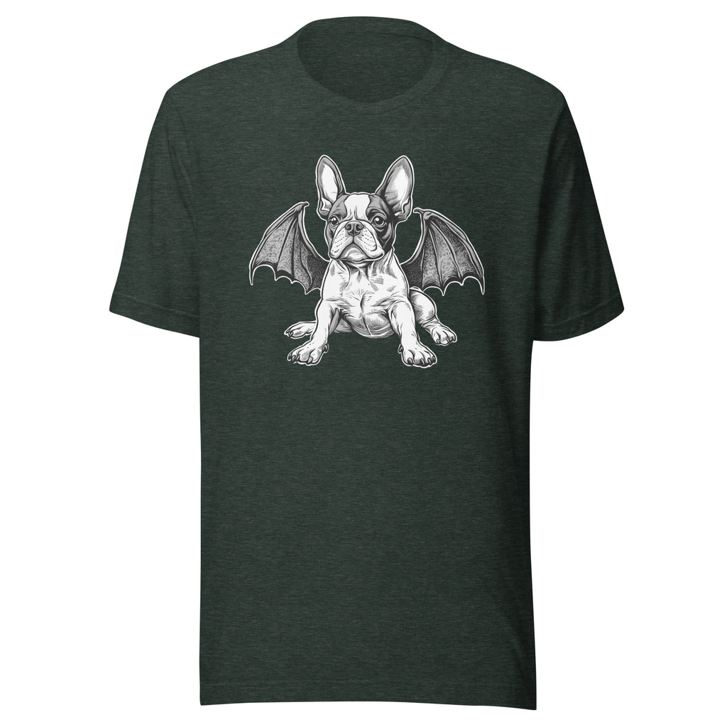 Bat-Winged Boston Terrier Dog Unisex T-Shirt