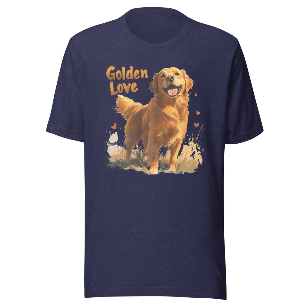 Golden Retriever Love Unisex T-shirt