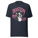 Boston Mom Club T-Shirt . Heather Navy
