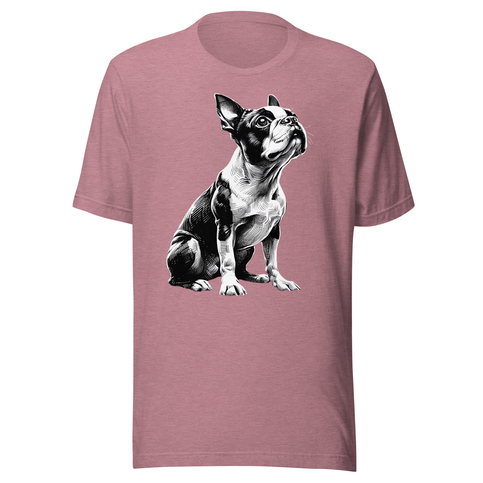 Boston Terrier Line Art Unisex T-Shirt