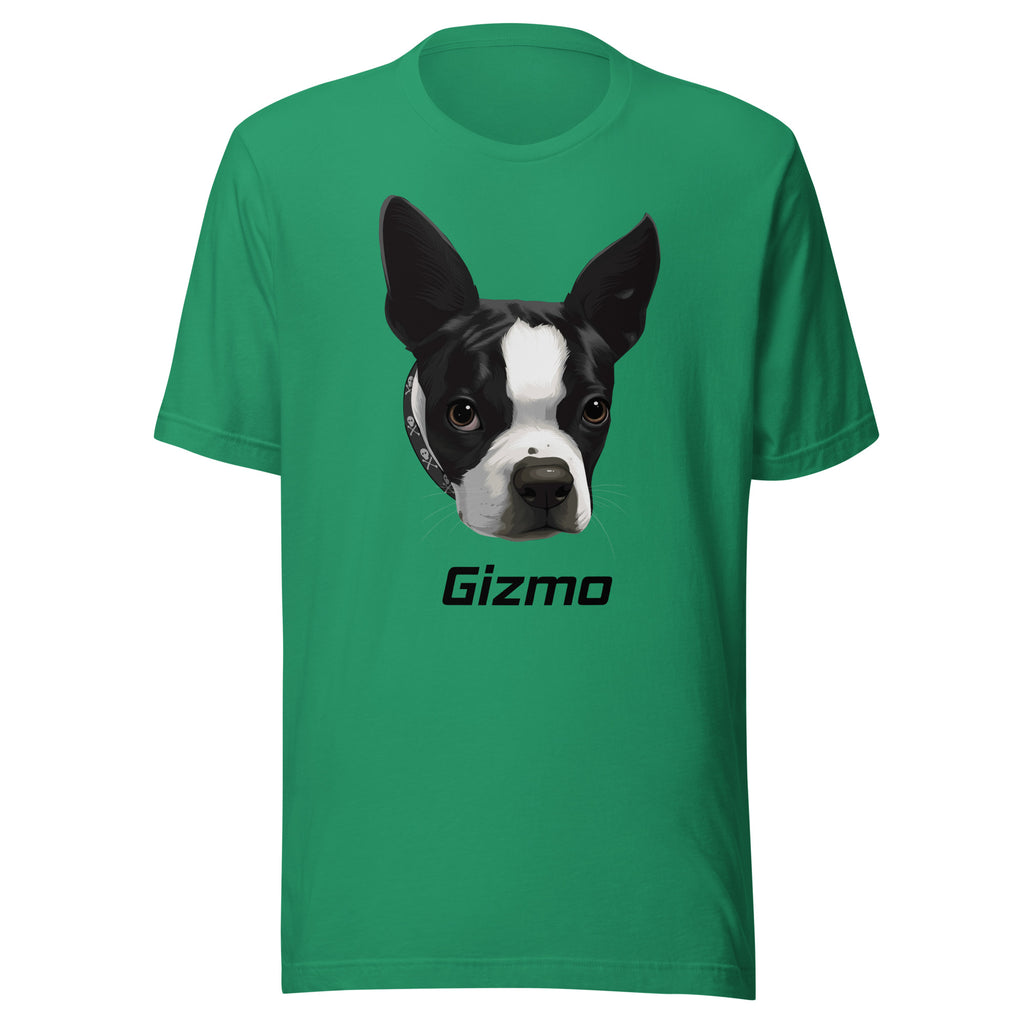 Custom Boston Terrier Dog Unisex T-Shirt