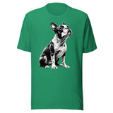 Boston Terrier Line Art Unisex T-Shirt