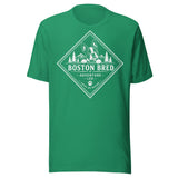 Boston Bred Adventure Led – Outdoor And Hiking Dog Lover Unisex T-Shirt . Kelly