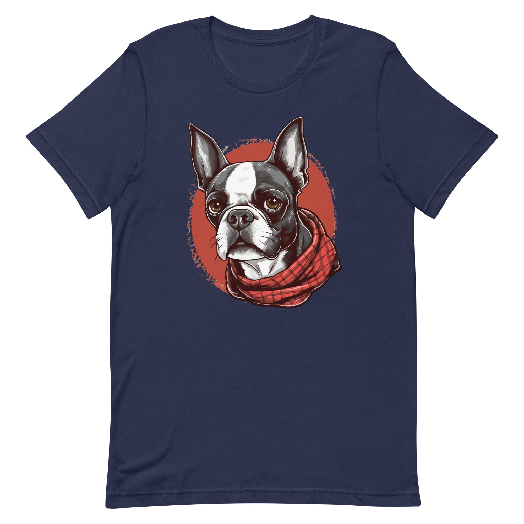 Boston Terrier Red Bandana T-Shirt