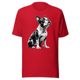 Boston Terrier Line Art Unisex T-Shirt