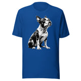 Boston Terrier Line Art Unisex T-Shirt