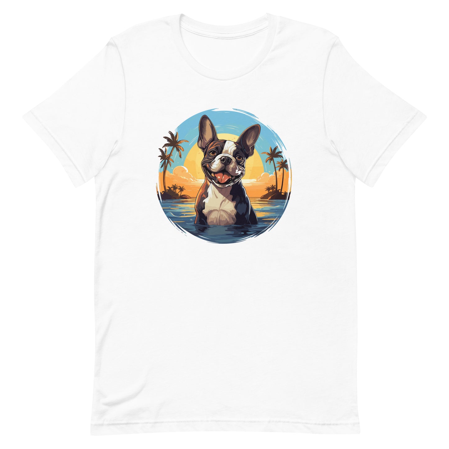 Hawaii Vibe Boston Terrier T-Shirt