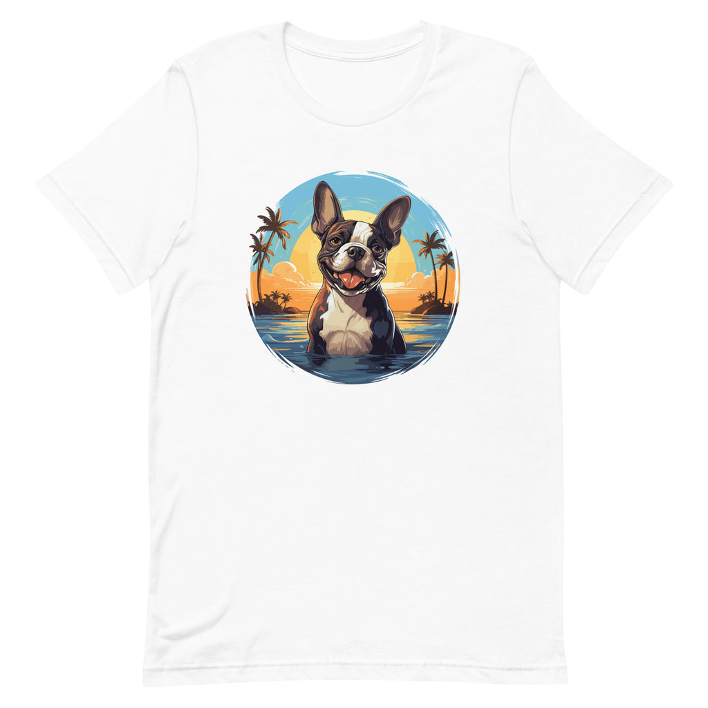 Hawaii Vibe Boston Terrier T-Shirt