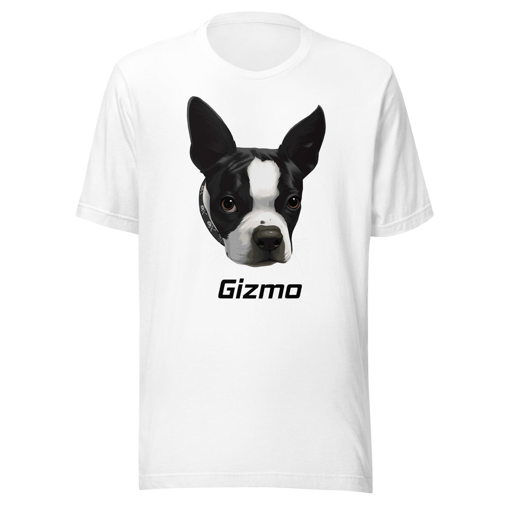 Custom Boston Terrier Dog Unisex T-Shirt