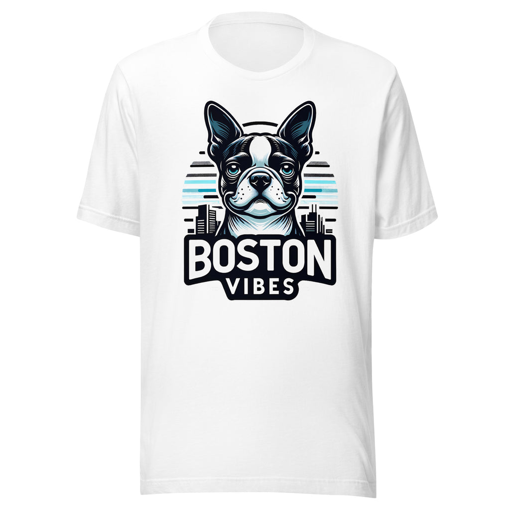 Boston Terrier Vibes Unisex T-Shirt