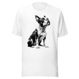 Boston Terrier Line Art Unisex T-Shirt