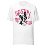 Boston Mom Club T-Shirt . White