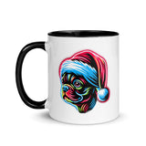 Bright Boston Holiday - Santa Pup Style Mug with Color Inside