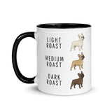 French Bulldog Coffee Roast Mug . Black 11 oz