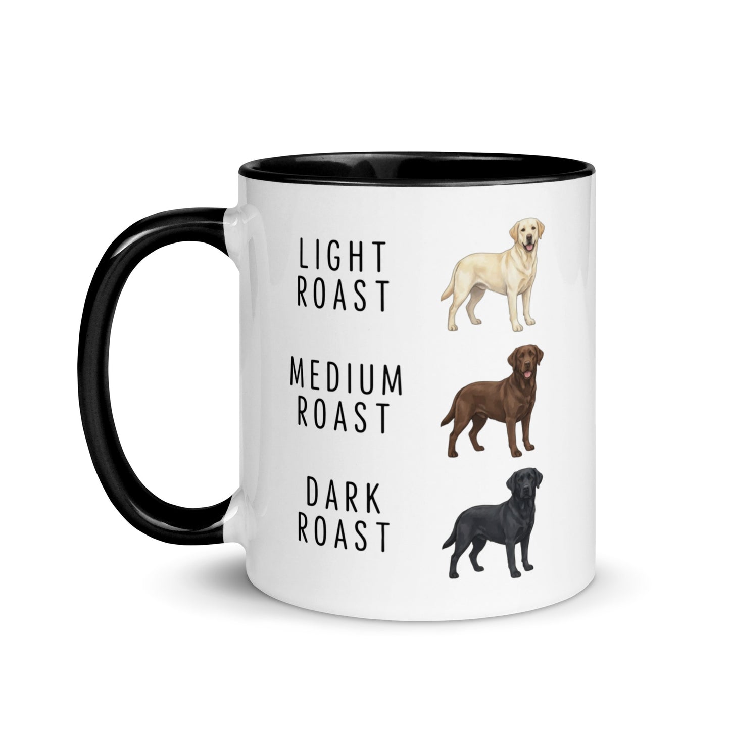 Labrador Retrievers Coffee Roast Mug . Black 11 oz