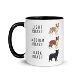 Border Collie Coffee Roast Mug . Black 11 oz