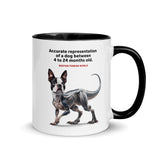 Accurate Representation of a Dog (Boston Terrier) between 4 to 24 Months old Mug