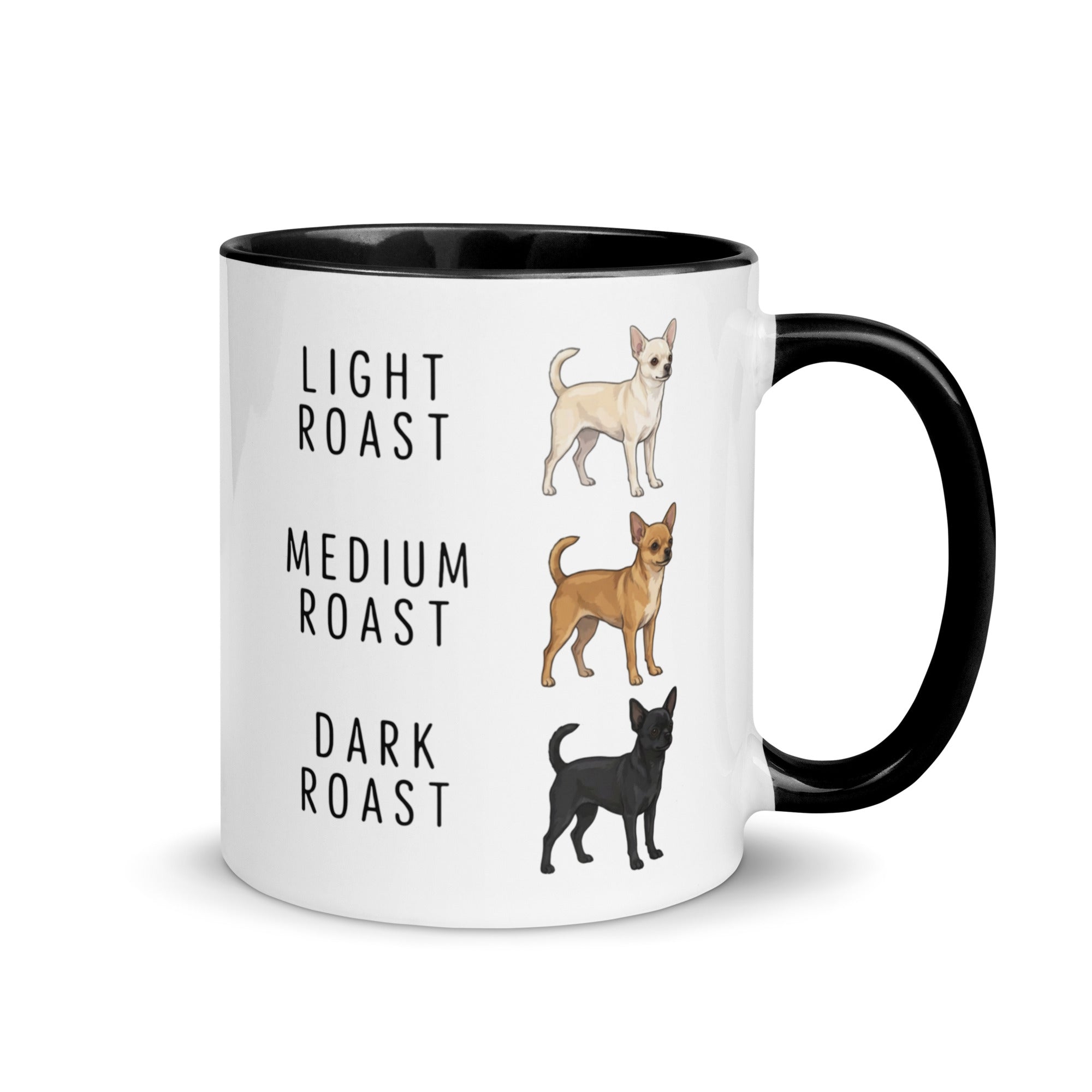 Chihuahua Coffee Roast Mug . Black 11 oz