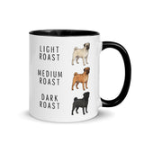 Pug Coffee Roast Mug . Black 11 oz