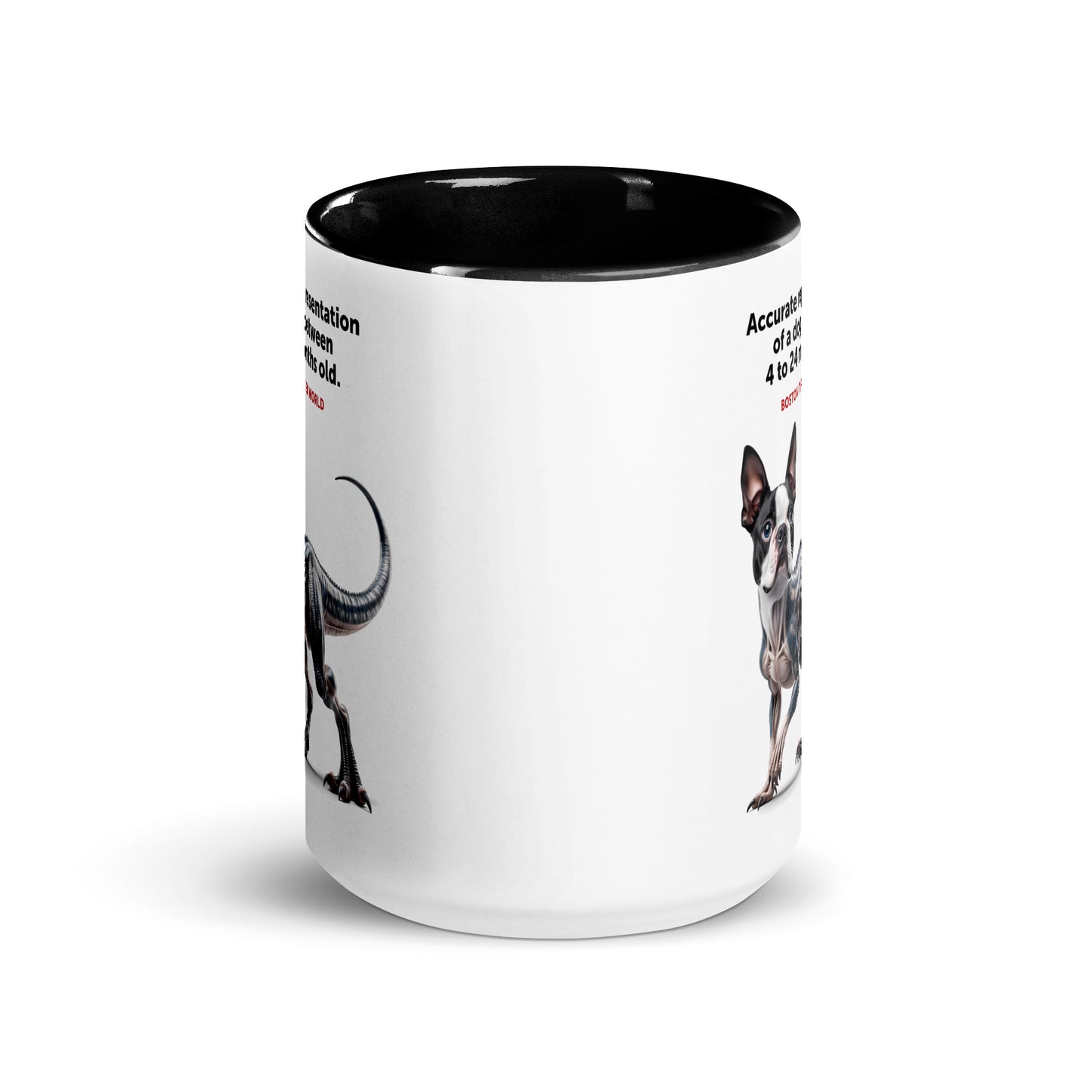 Accurate Representation of a Dog (Boston Terrier) between 4 to 24 Months old Mug